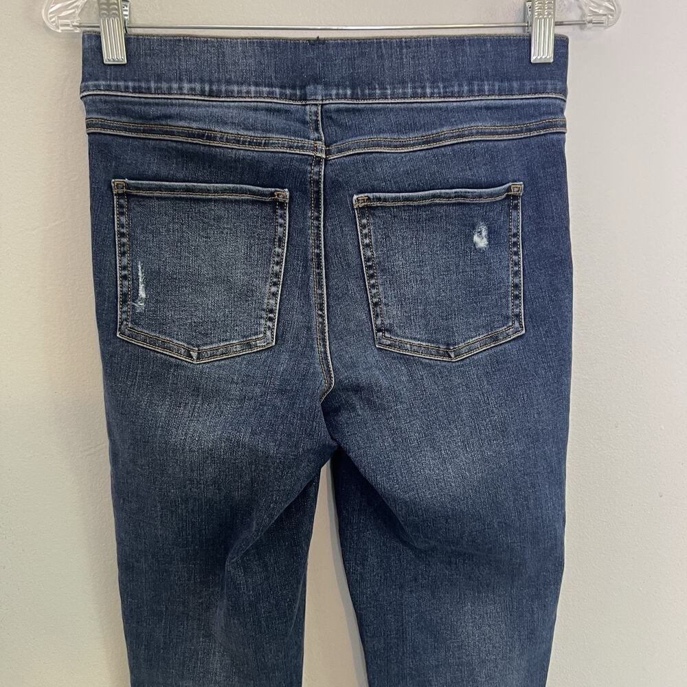 Spanx Womens Pull On Jeggings Jeans Blue Skinny Tummy Control Stretch Sz S Ankle - Picture 7 of 12